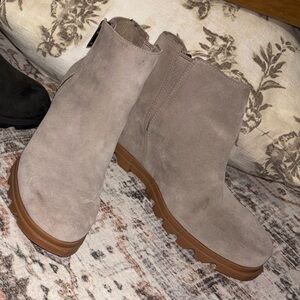 Sorel Taupe Ankle Boots